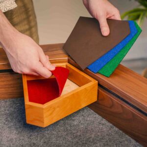 Hex Corner Dice Tray - Rolling Surface