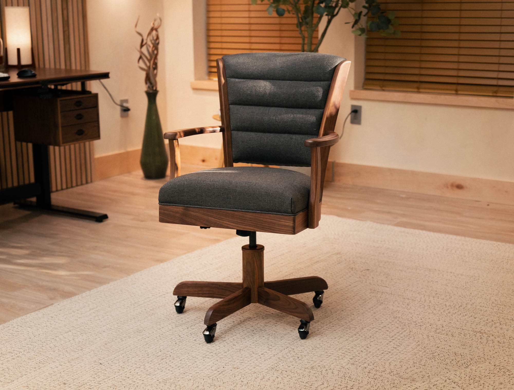 Office Chair - Carbon & Black Walnut