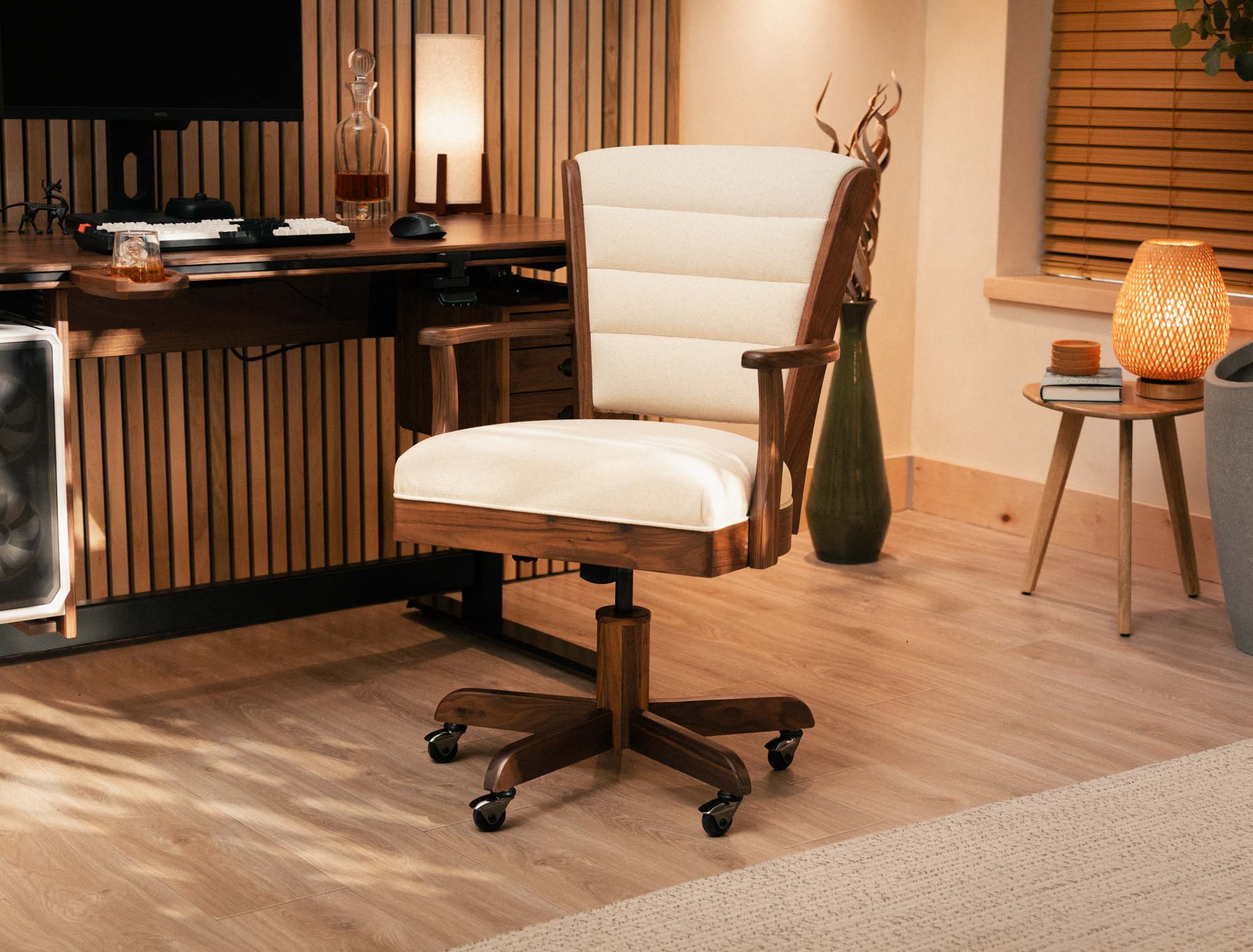 Office Chair - Frost & Black Walnut