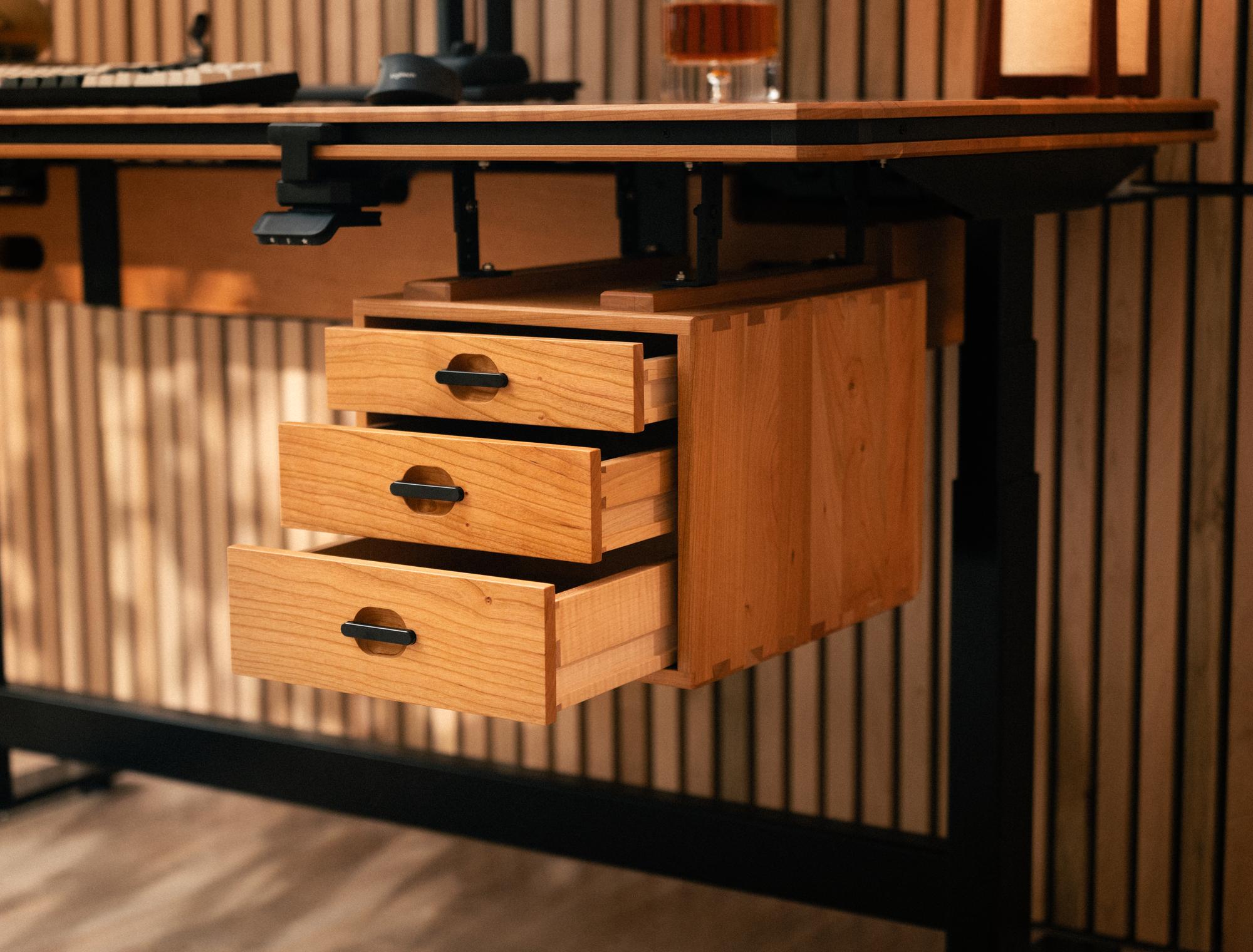 3-Drawer Cubby in Cherry