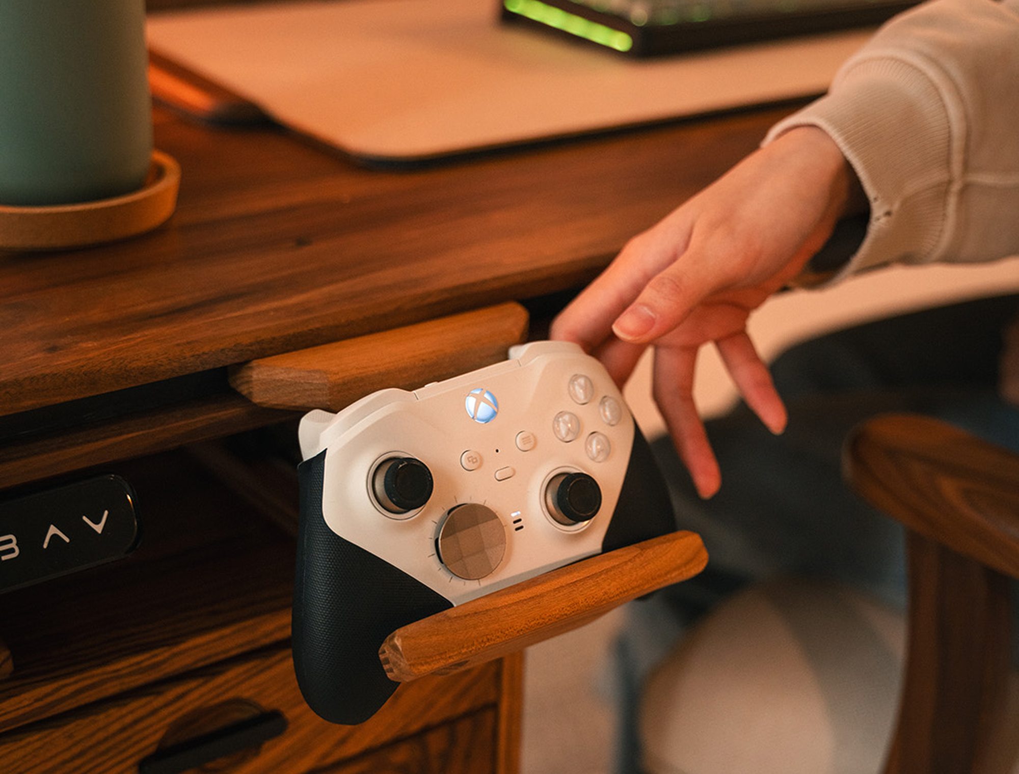 Controller Caddy - Black Walnut
