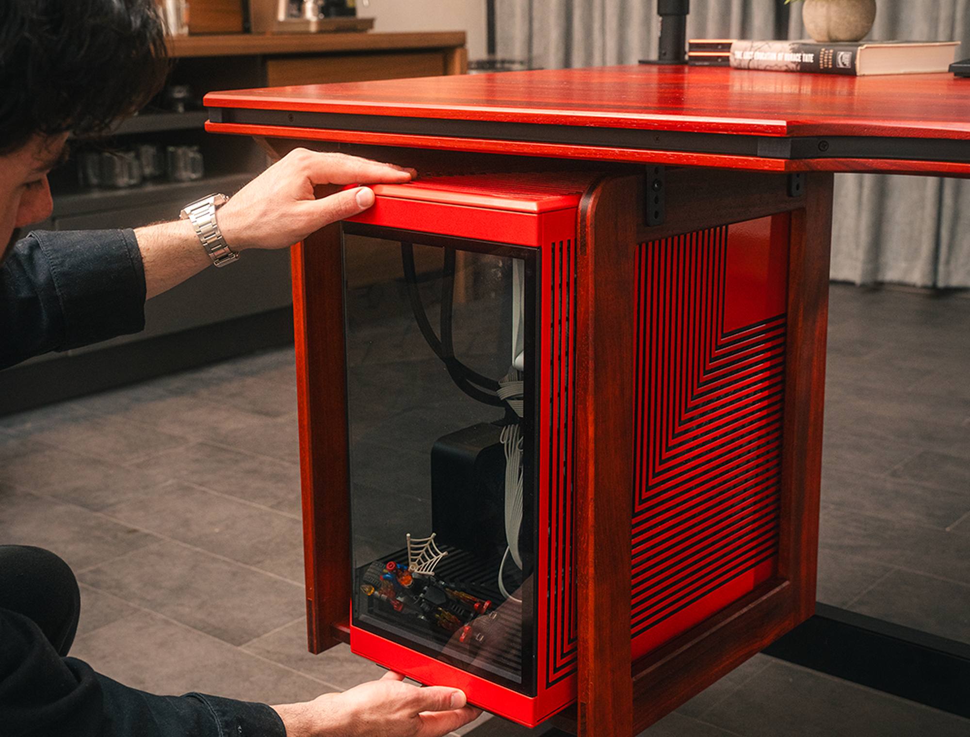 PC Tower Mount - Padauk
