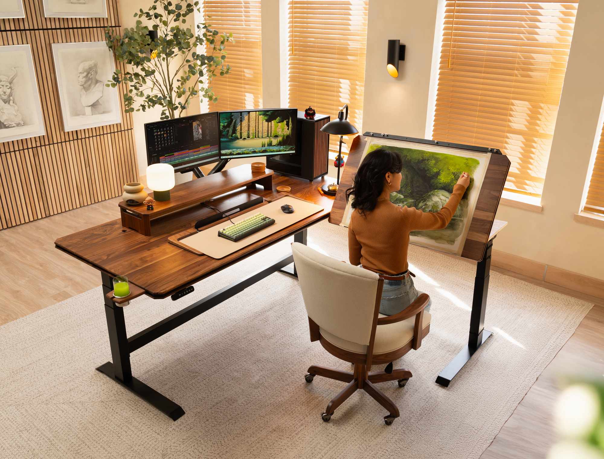 Desk Extension - Black Walnut